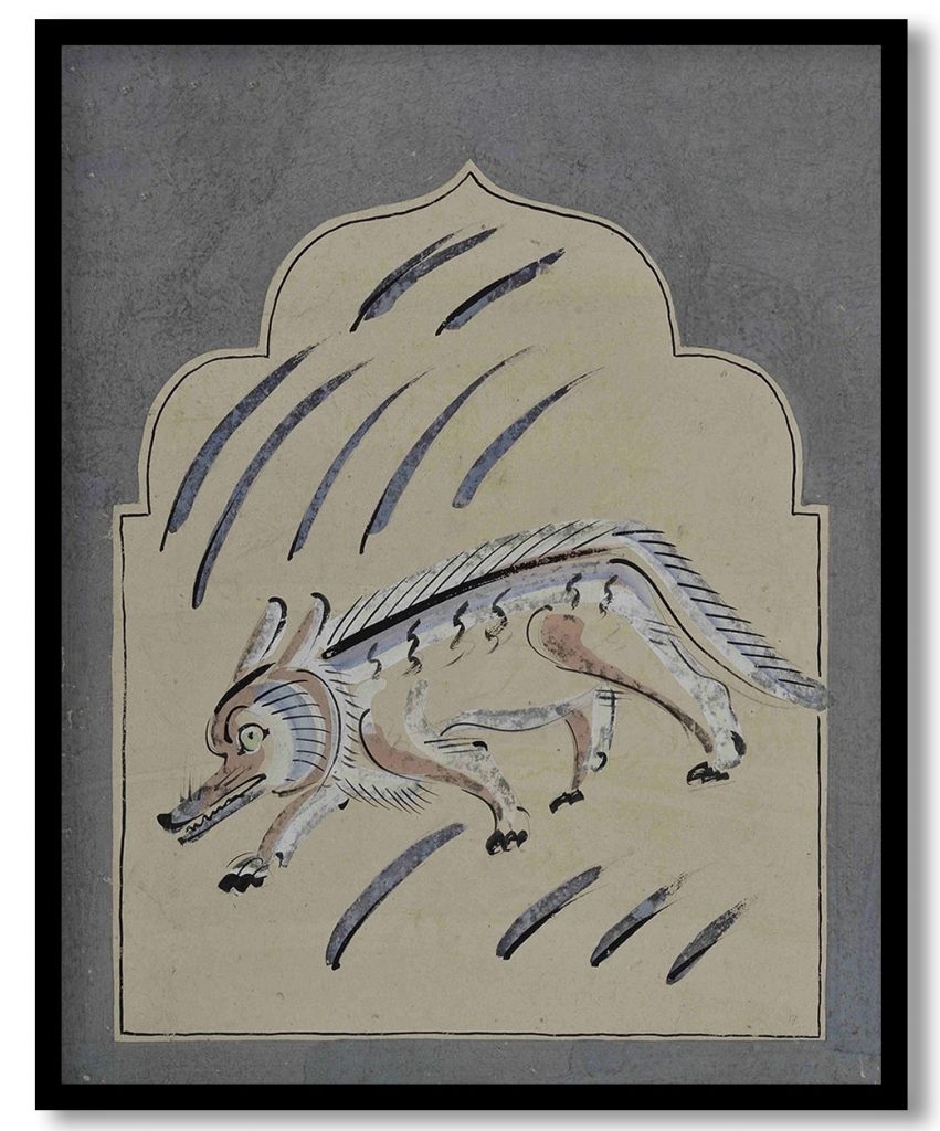 Fox by Nandalal Bose (1937)