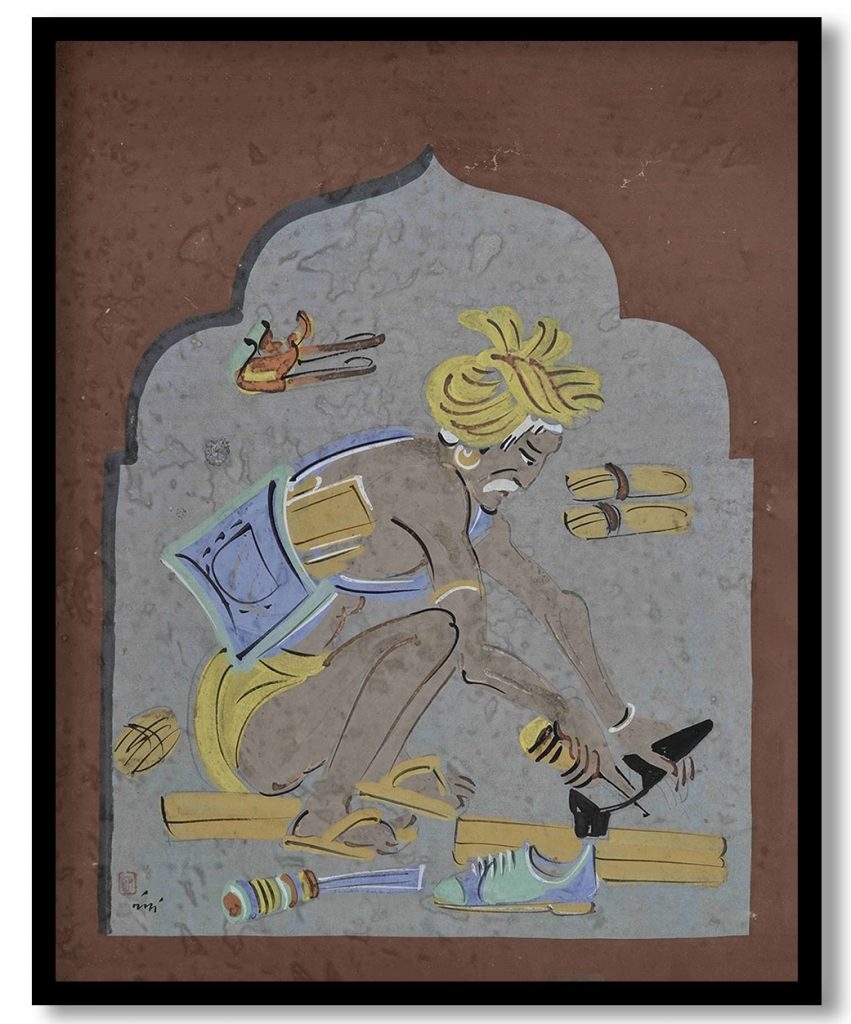 Cobbler by Nandalal Bose (1937)