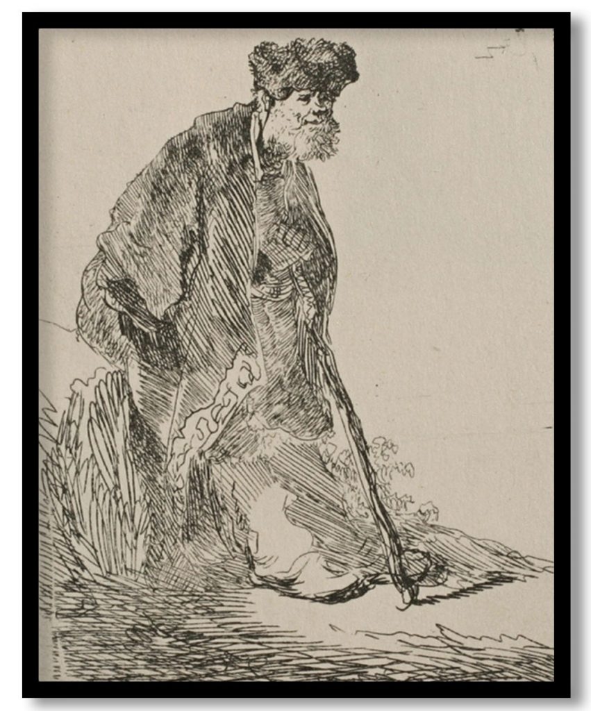 An Old Man with a Bushy Beard by Rembrandt (1630)