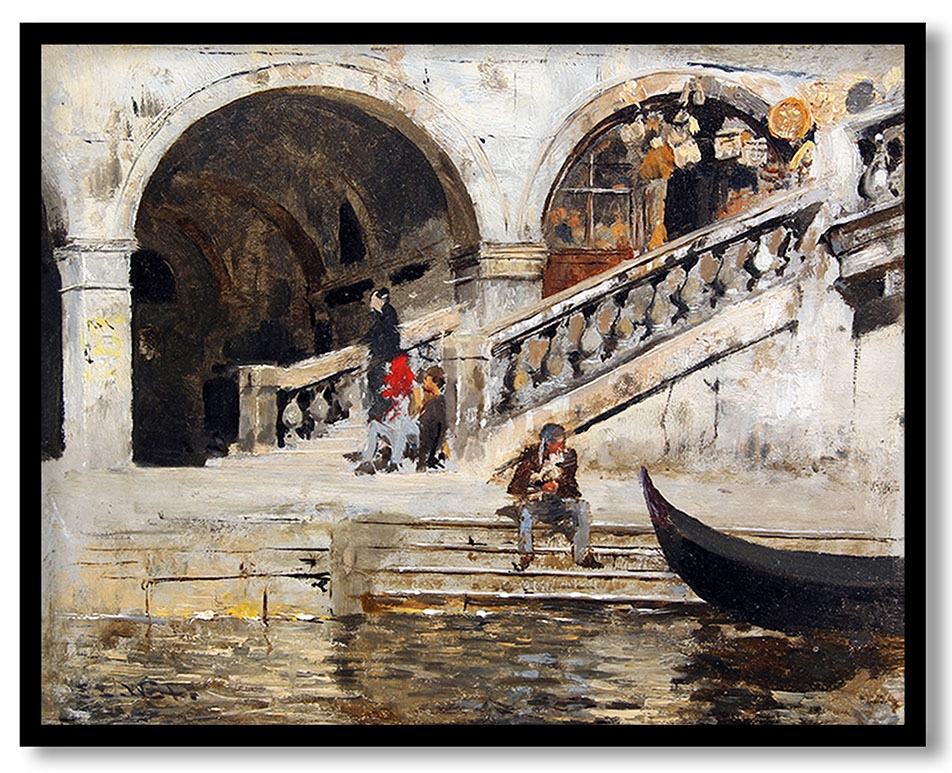 Rialto Bridge, Venice by Edwin Lord Weeks