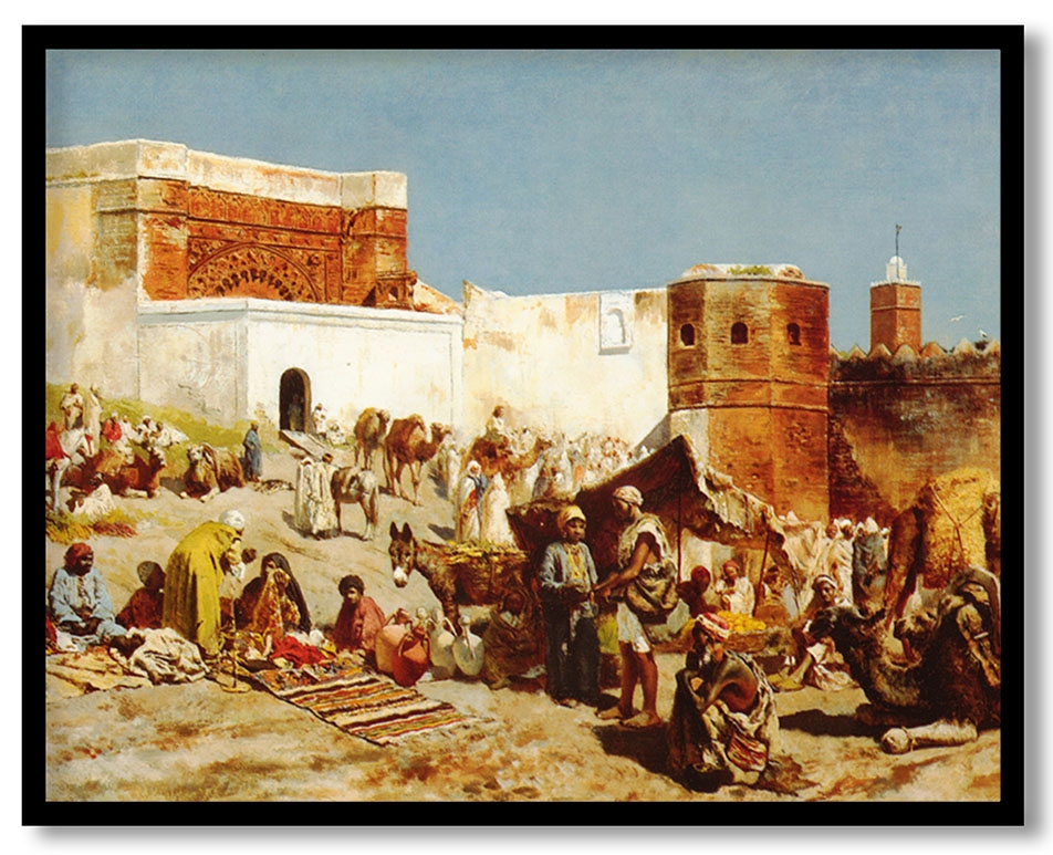 Open Market, Morocco by Edwin Lord Weeks (1880)