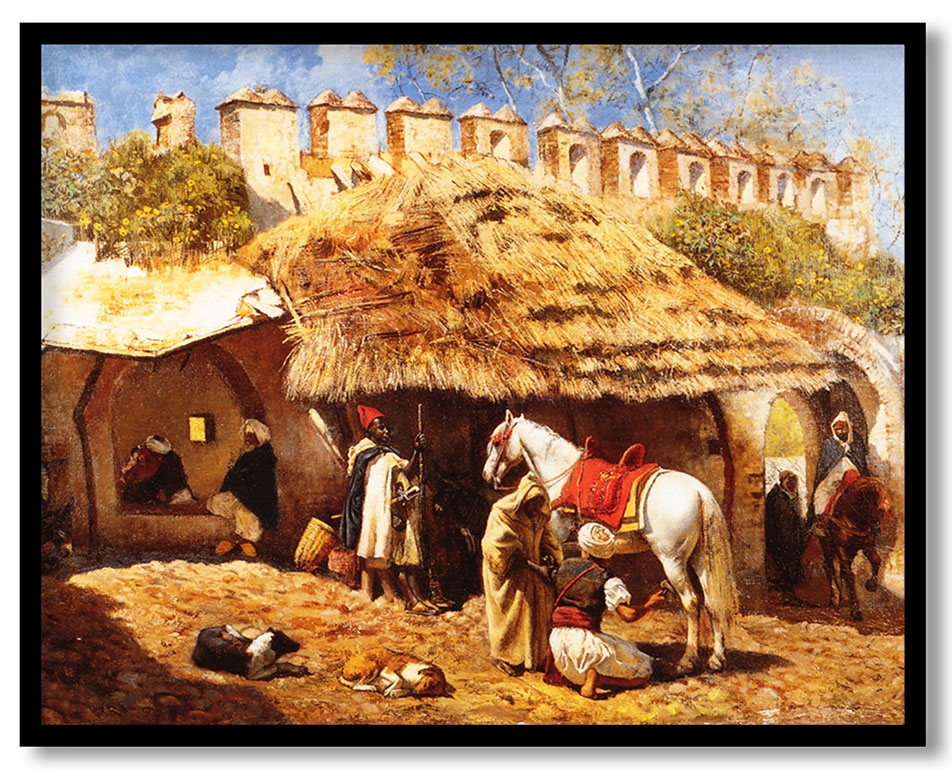 Blacksmith Shop at Tangiers by Edwin Lord Weeks (1876)