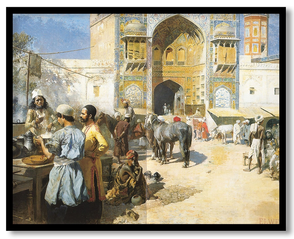 An Open Air Restaurant, Lahore by Edwin Lord Weeks (1889)