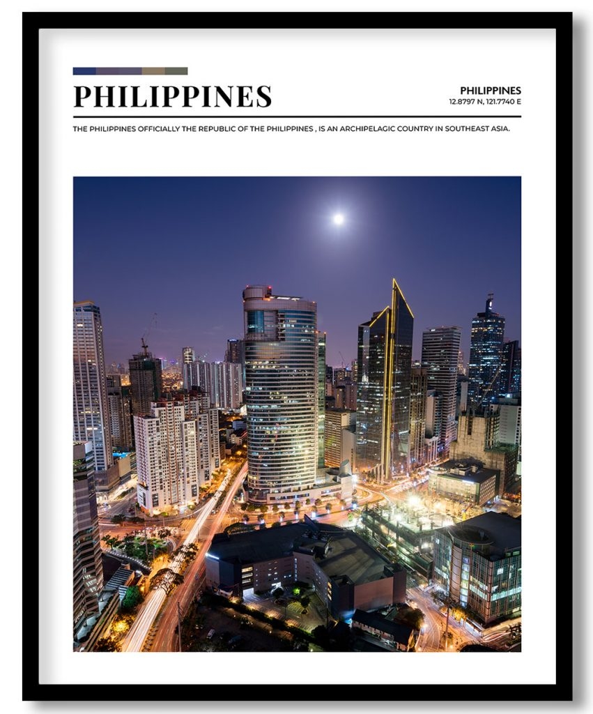 Philippines, Philippines pantone poster