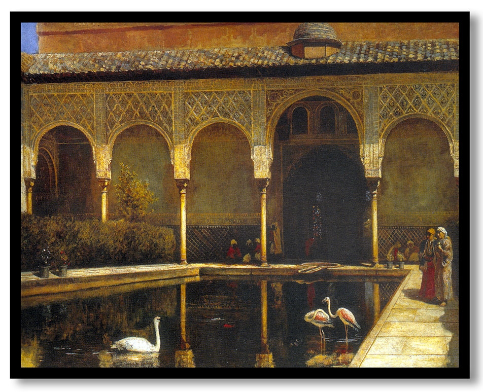 A Court in the Alhambra by Edwin Lord Weeks (1876)