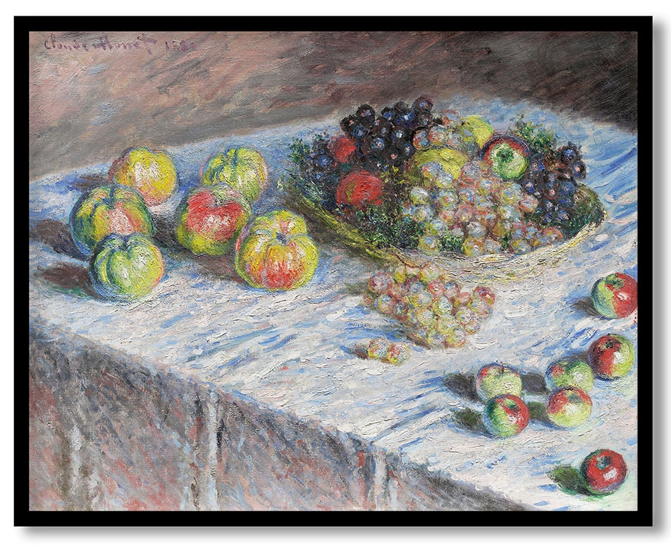 Apples and Grapes by Claude Monet