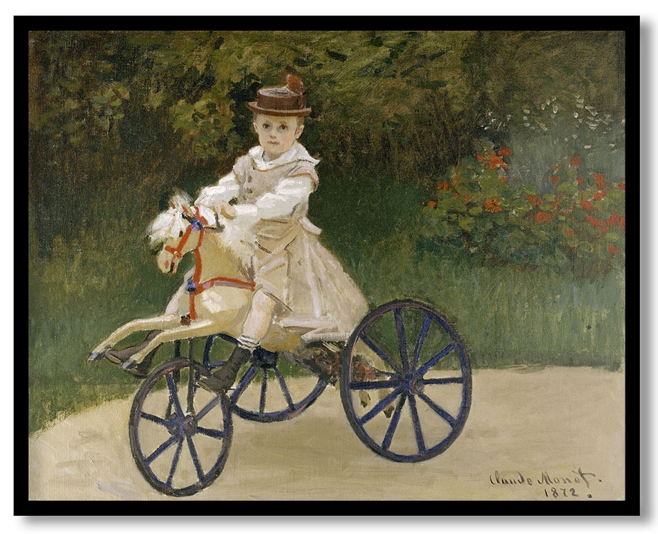 Jean Monet on his Hobby Horse by Claude Monet