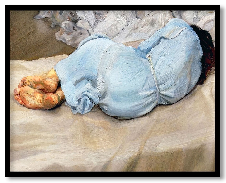 Annabel sleeping by Lucian Freud (1987 988)
