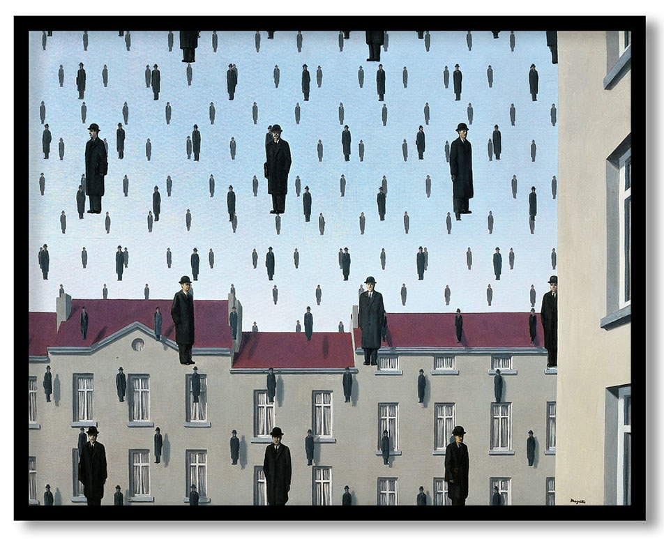 Golconda by Rene Magritte (1953)