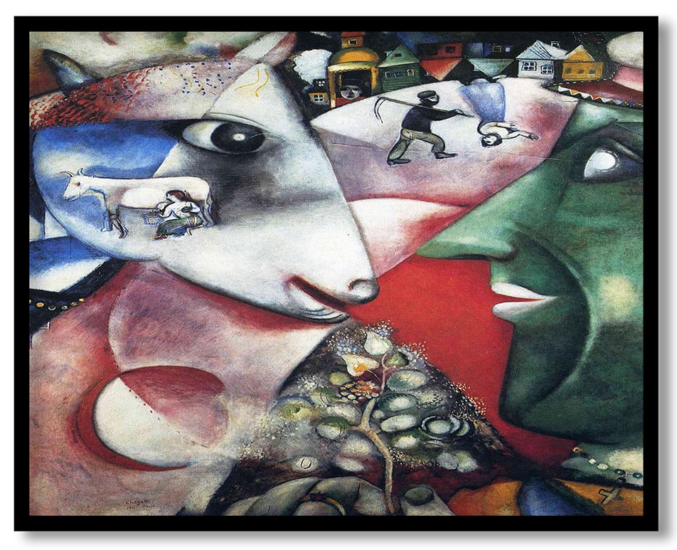 I and the village by Marc Chagall (1911)