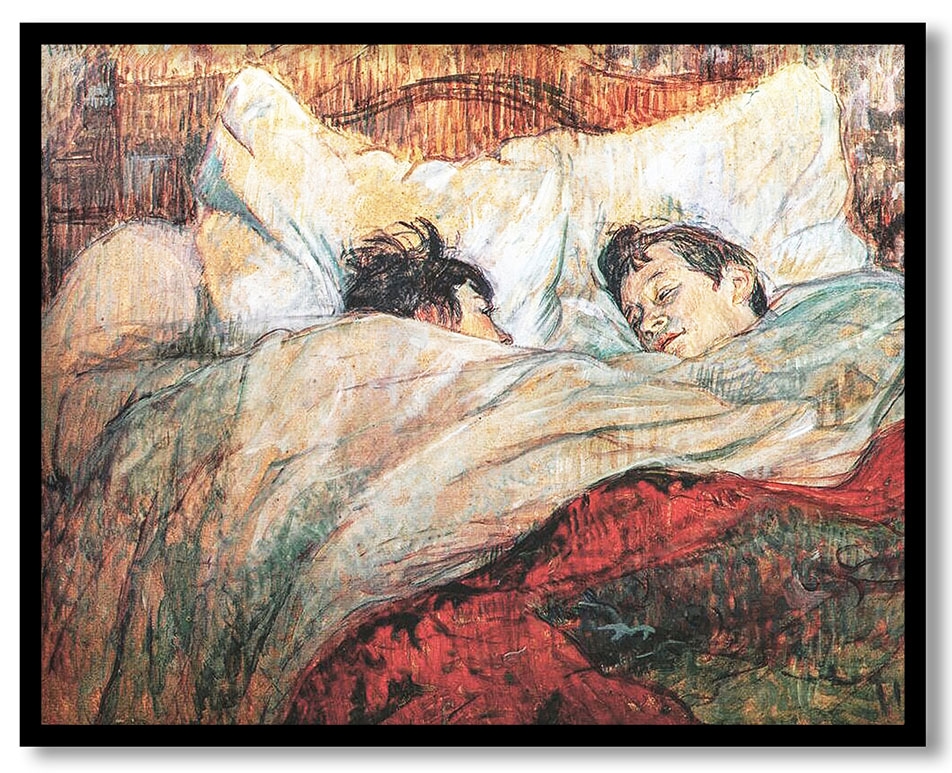 In bed by Henri de Toulouse Lautrec (1893)