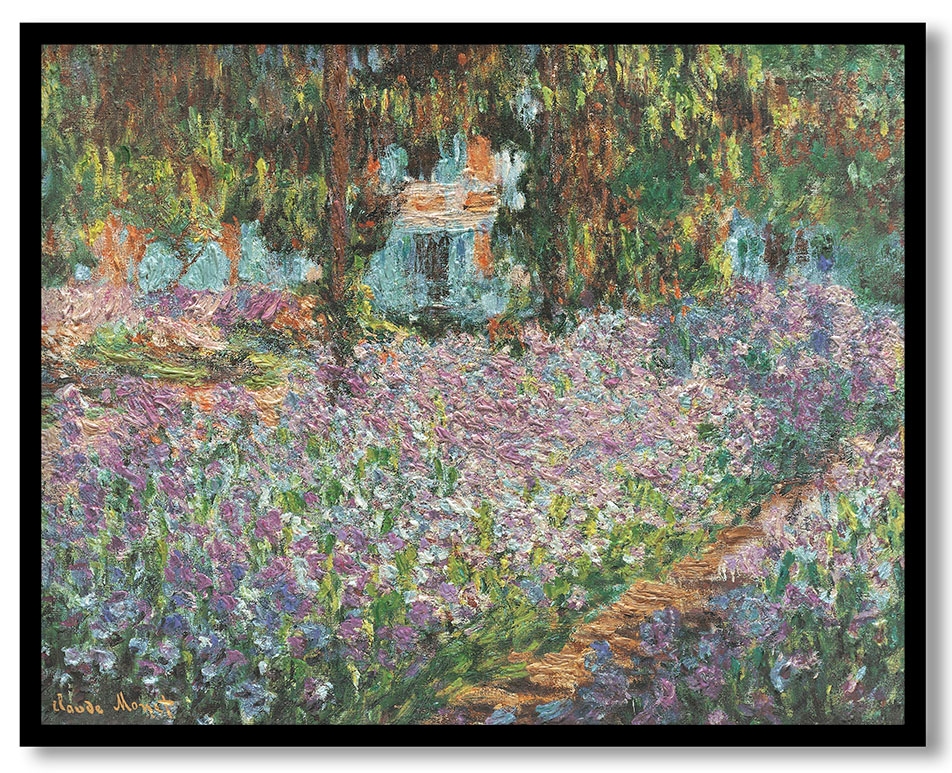 irises in monet's garden by Claude Monet (1900)