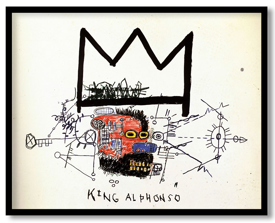 king alphonso by Jean Michel Basquiat (1983)