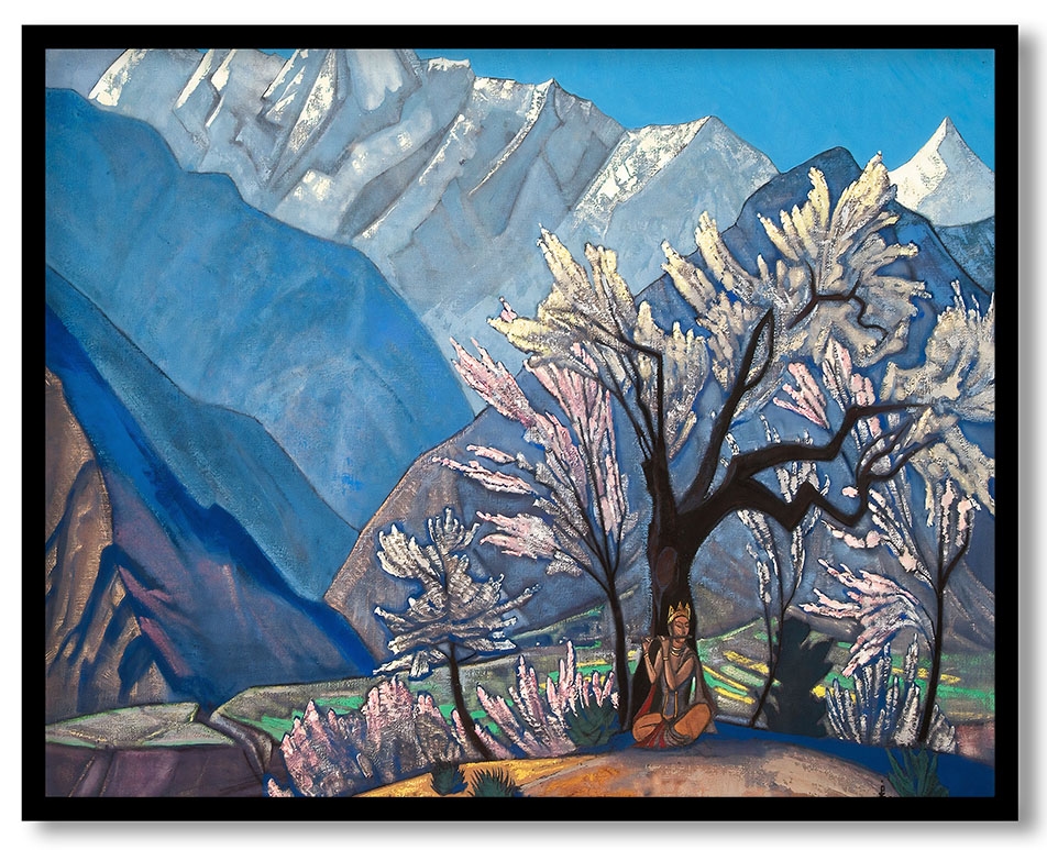 Krishna spring in Kulu by Nicholas Roerich (1930)