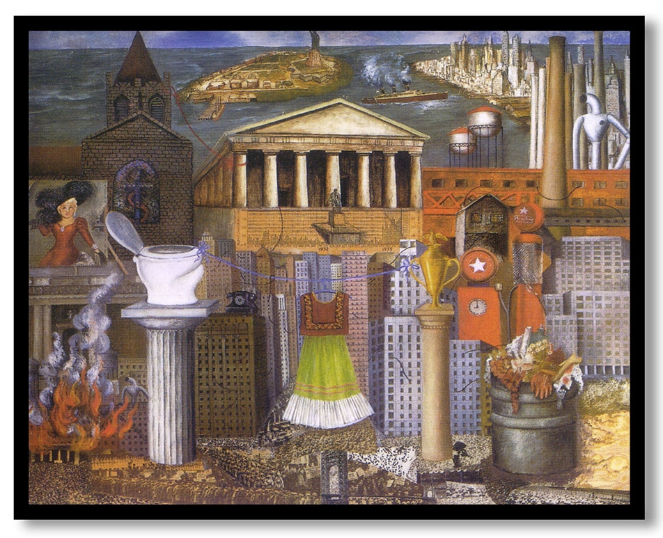 My dress hangs there by Frida Kahlo (1933)