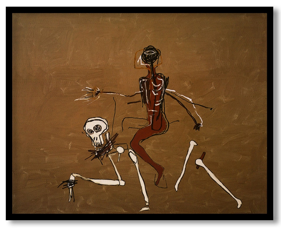 Riding with death by Jean Michel Basquiat (1988)