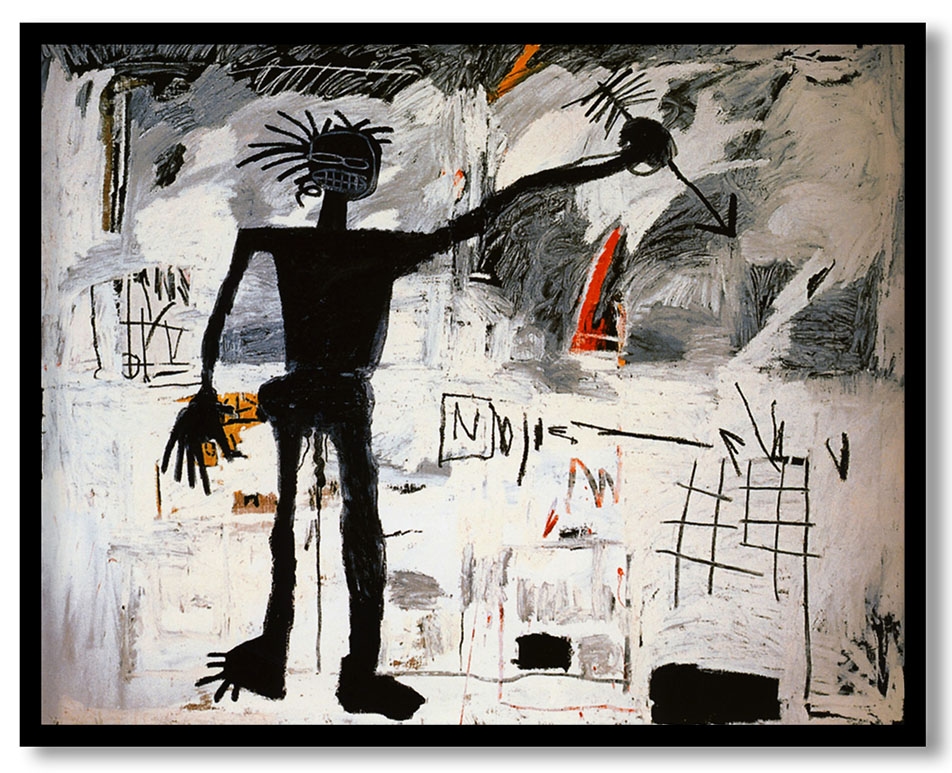 Self portrait by Basquiat (1982)