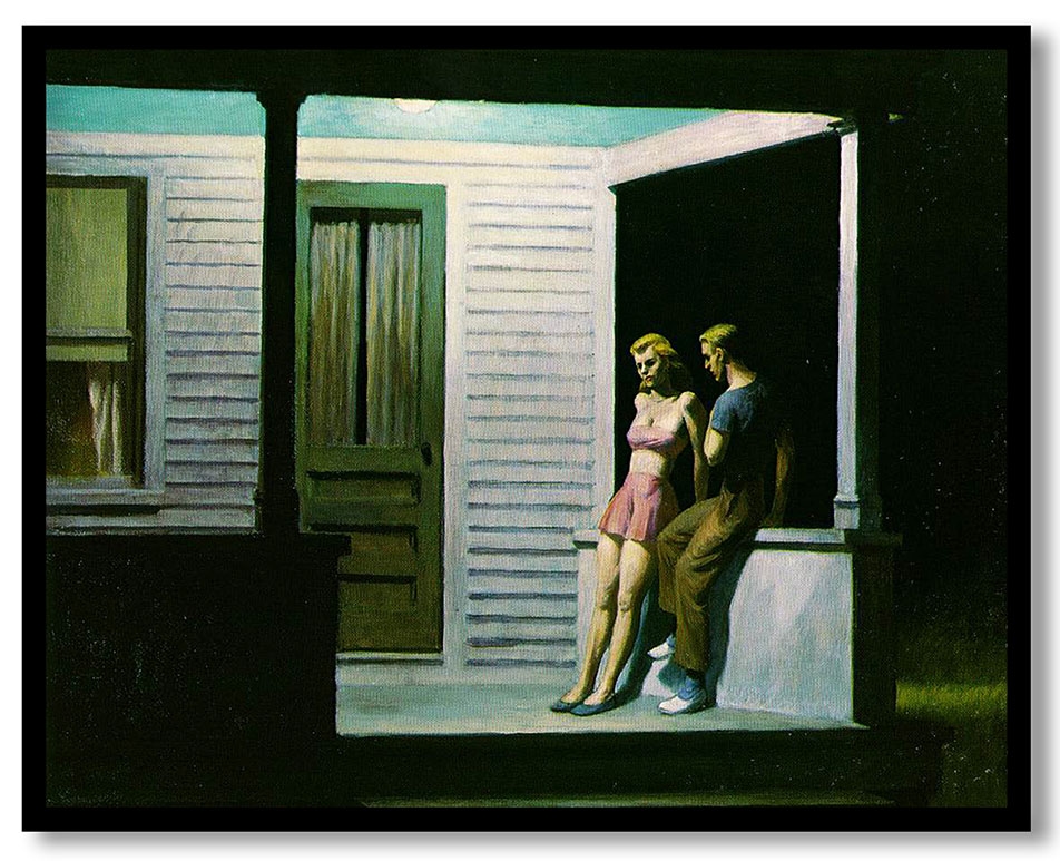 Summer evening by Edward Hopper (1947)