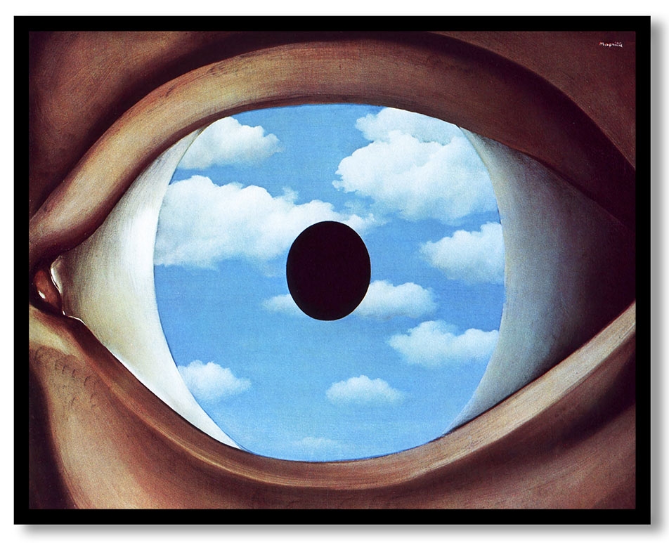 The false mirror by Rene Magritte (1928)