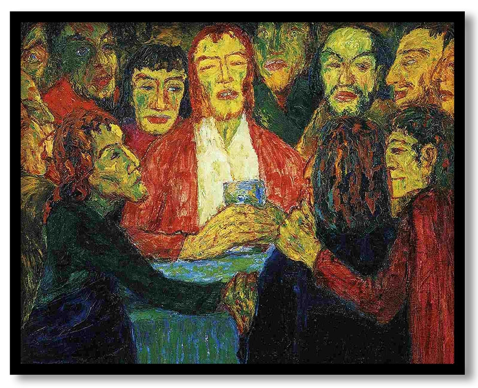 The last supper by Emil Nolde (1909)