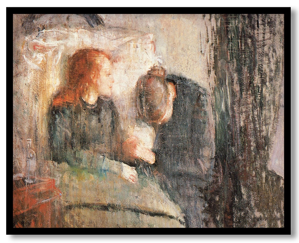 The sick child by Edvard Munch (1907)