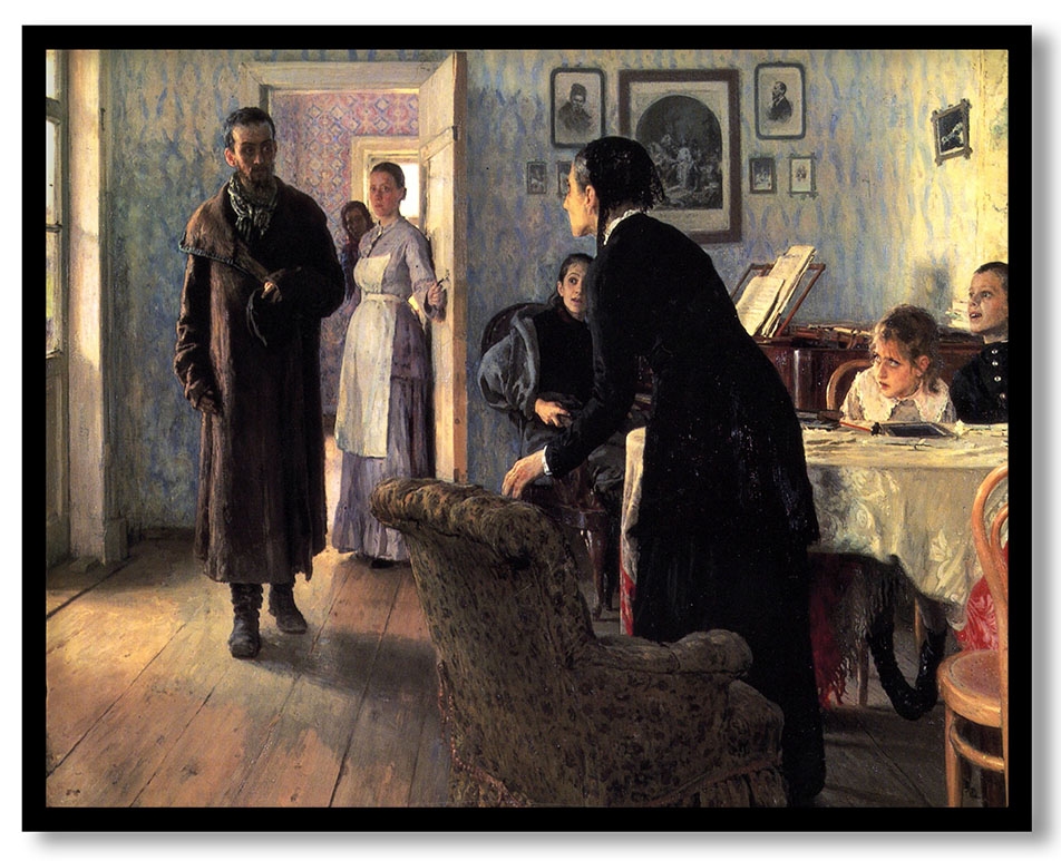 Unexpected visitors by Ilya Repin (1884 888)