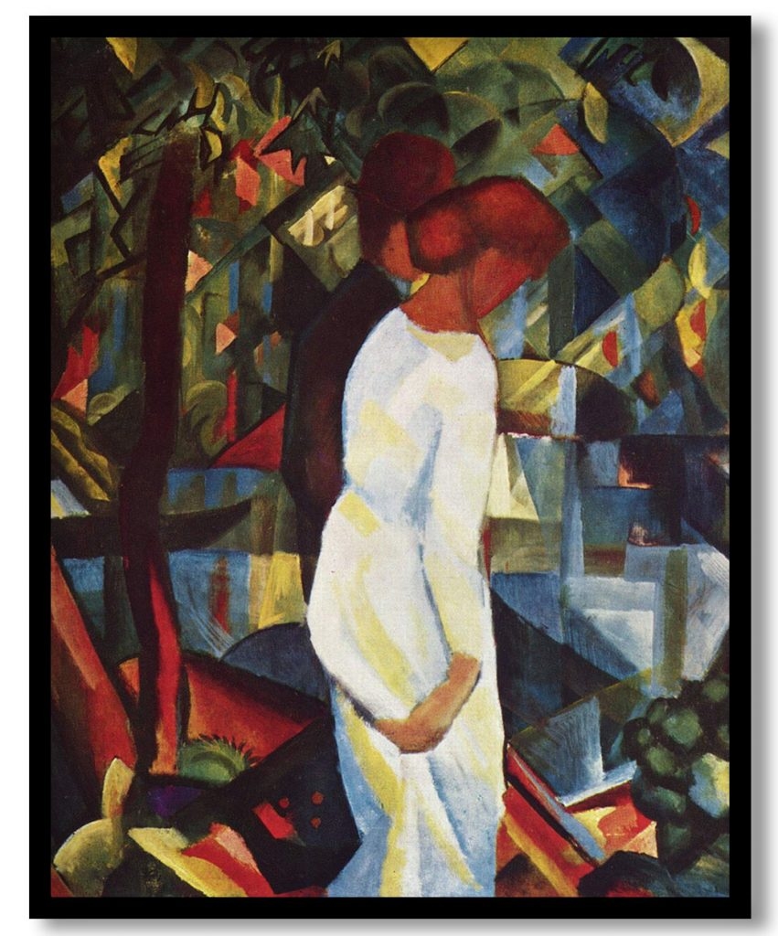 Couple in the woods by August Macke (1912)
