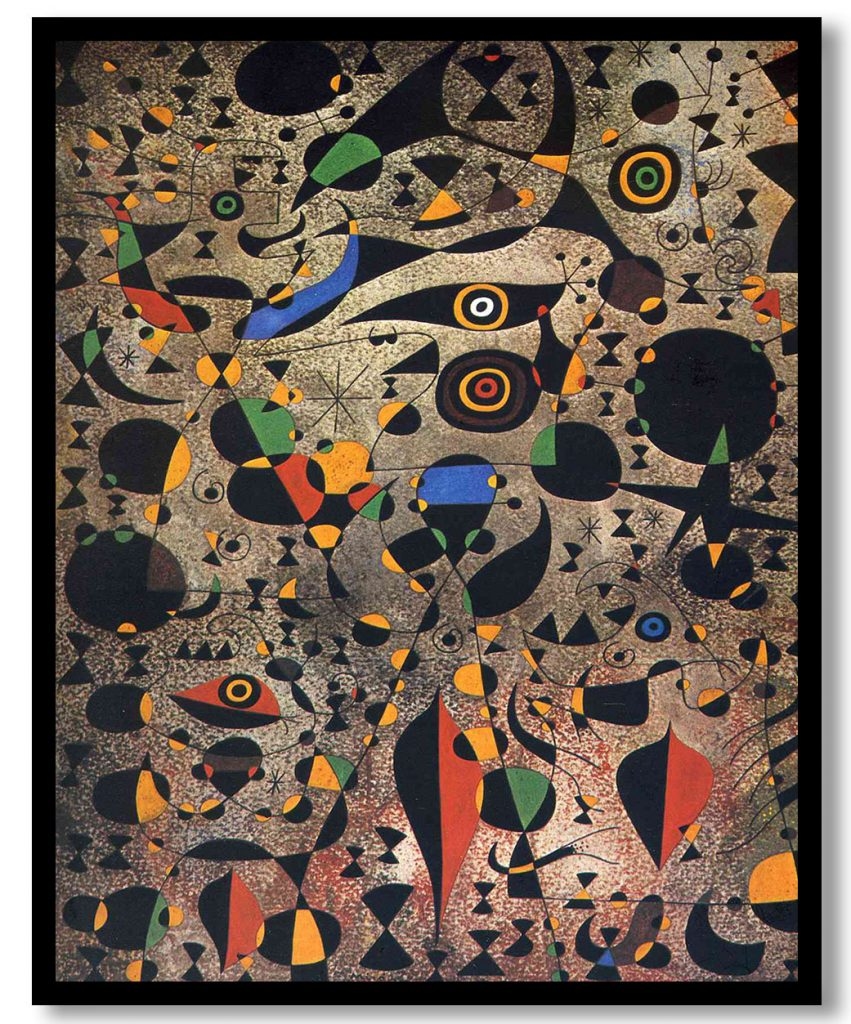 Dones rodejades pel vol d'un ocell by Joan Miro (1941)