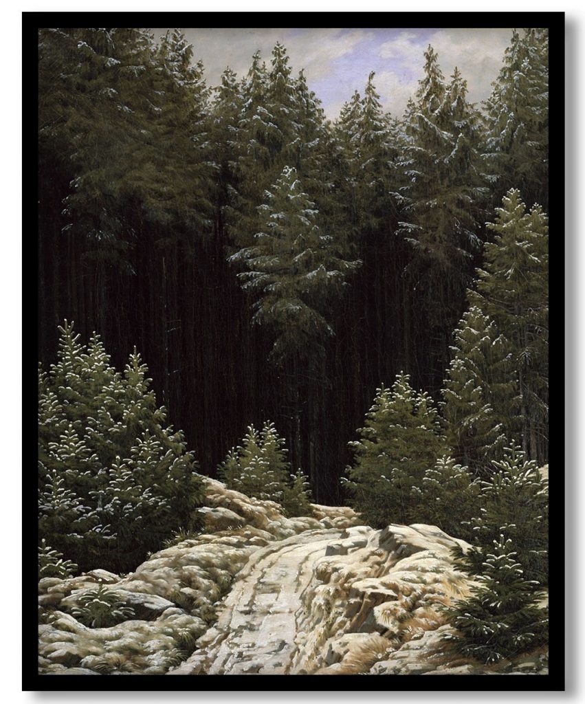 Early snow by Caspar David Friedrich (1828)