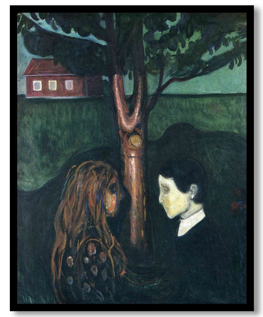 Eye in Eye by Edvard Munch (1894)