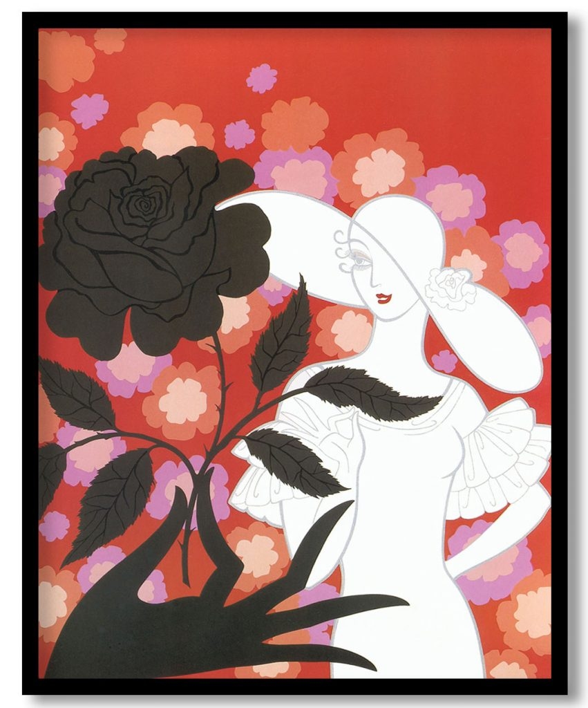 Black Rose by Erte (Date Unknown)