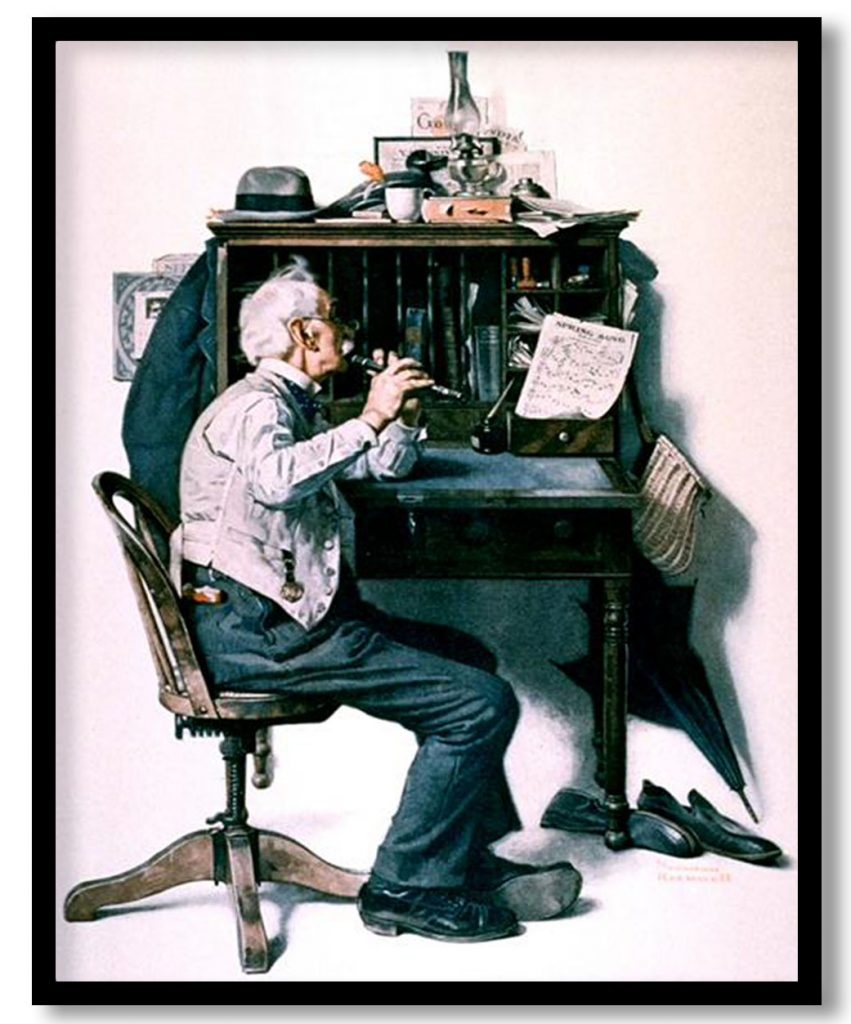 Flute by Norman Rockwell (1925)