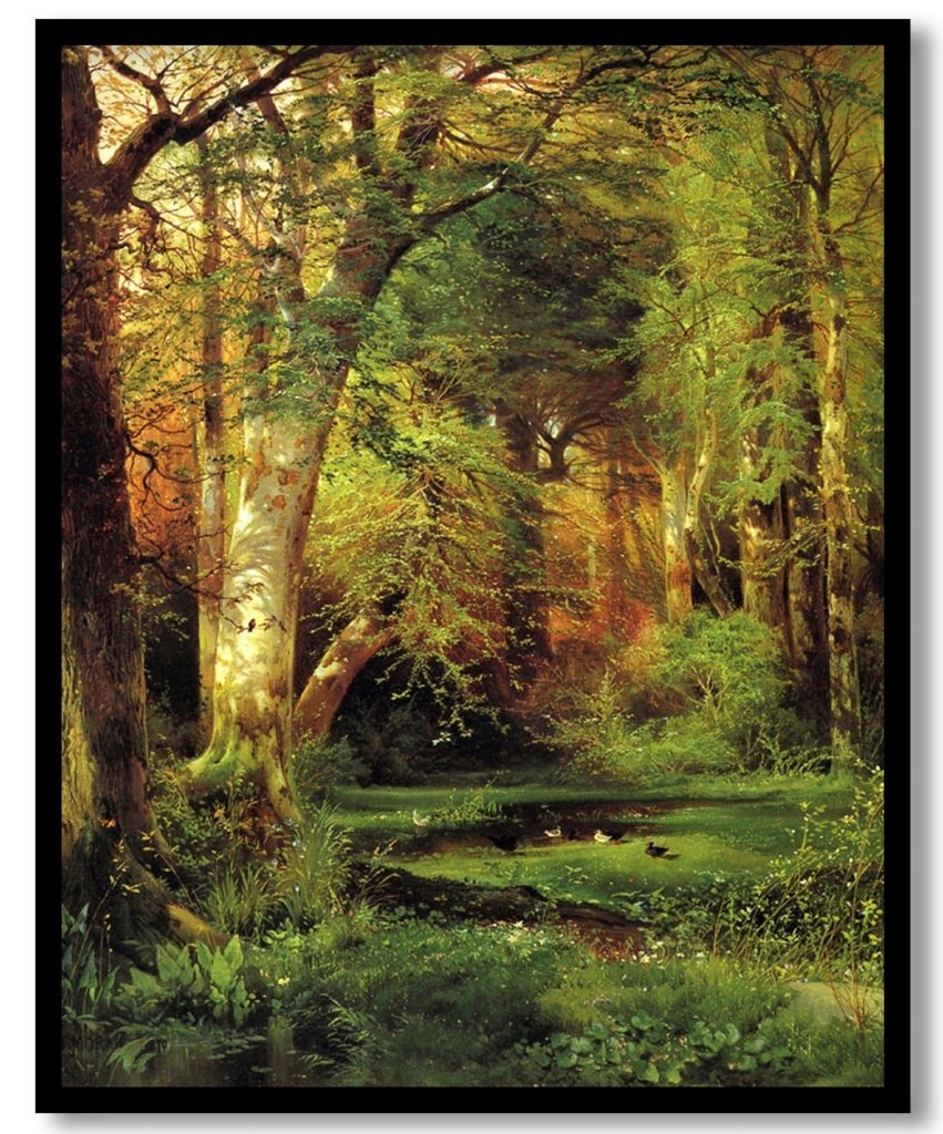 Forest Scene by Thomas Moran (1870)
