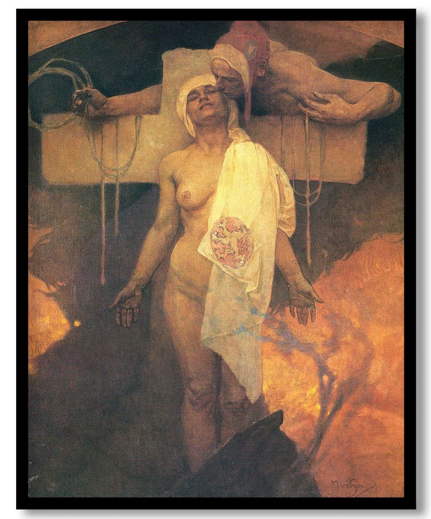 France Embraces Bohemia by Alphonse Mucha (1918)