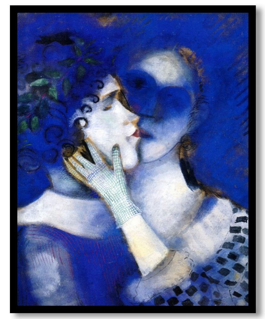 Blue Lovers by Marc Chagall (1914)
