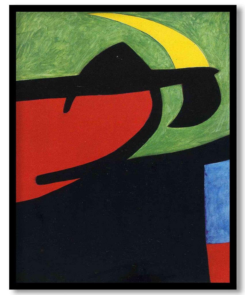 Catalan Peasant in the Moonlight by Joan Miro (1968)