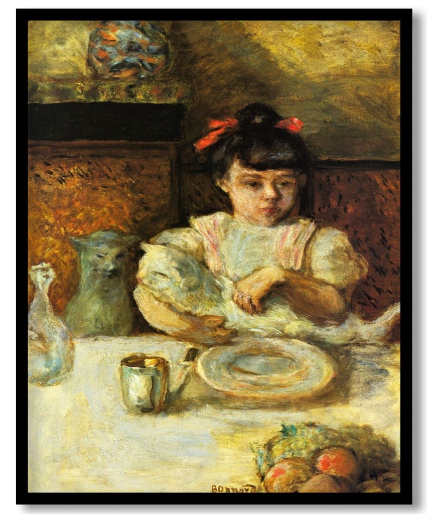 Child and Cats by Pierre Bonnard (Date Unknown)
