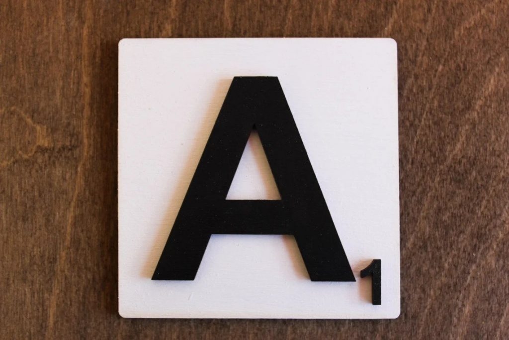 Custom 3D Wood Scrabble Lettering Wall Sculpture