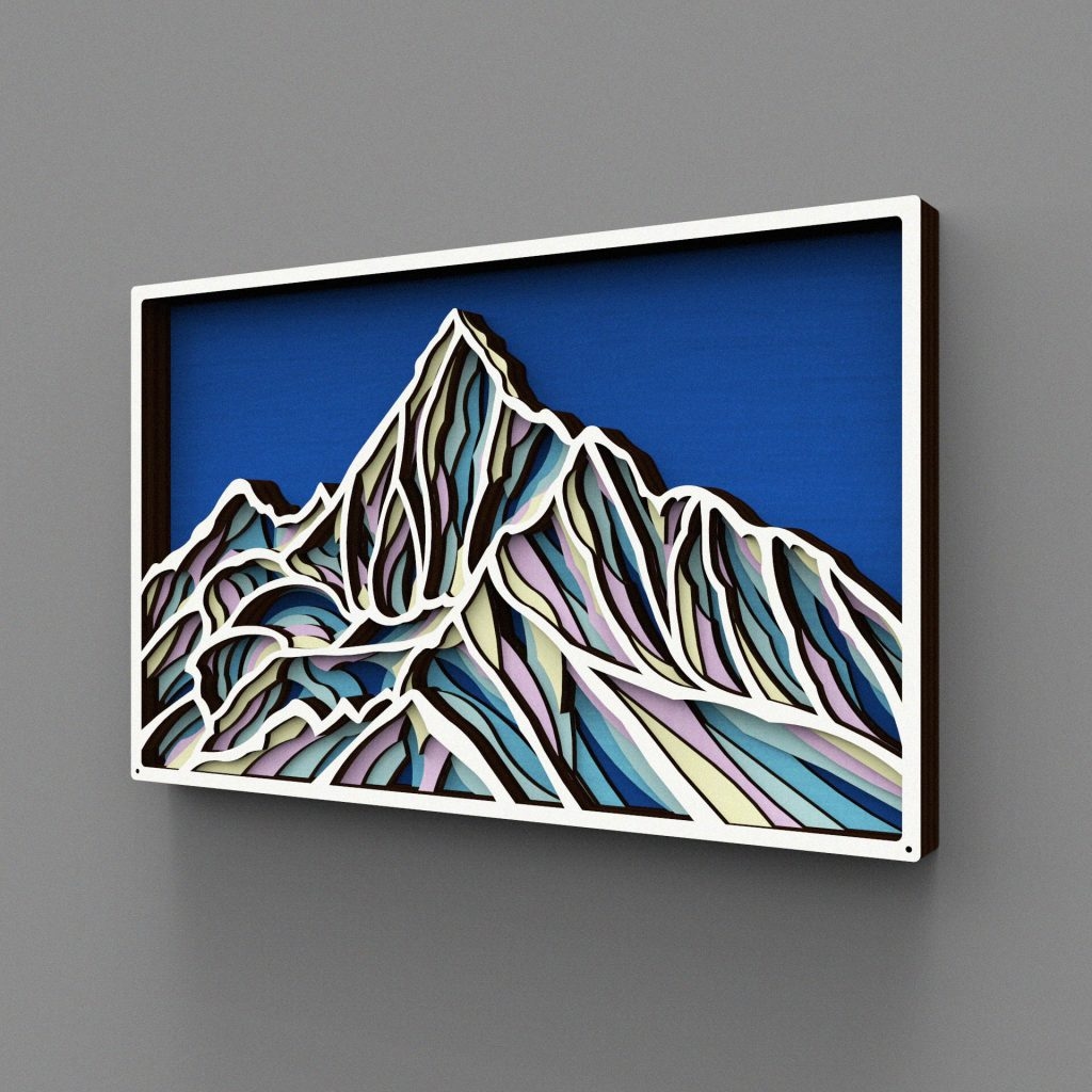 Meili Mountain's 3D Mandala Pattern for Stunning Home Decor Wall Art