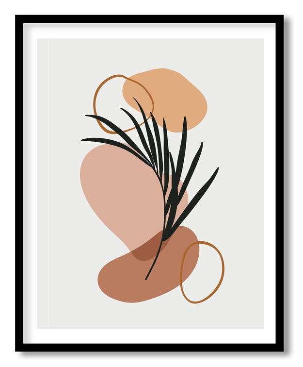 Black leaf abstract #50