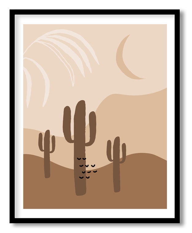 Abstract desert cactus