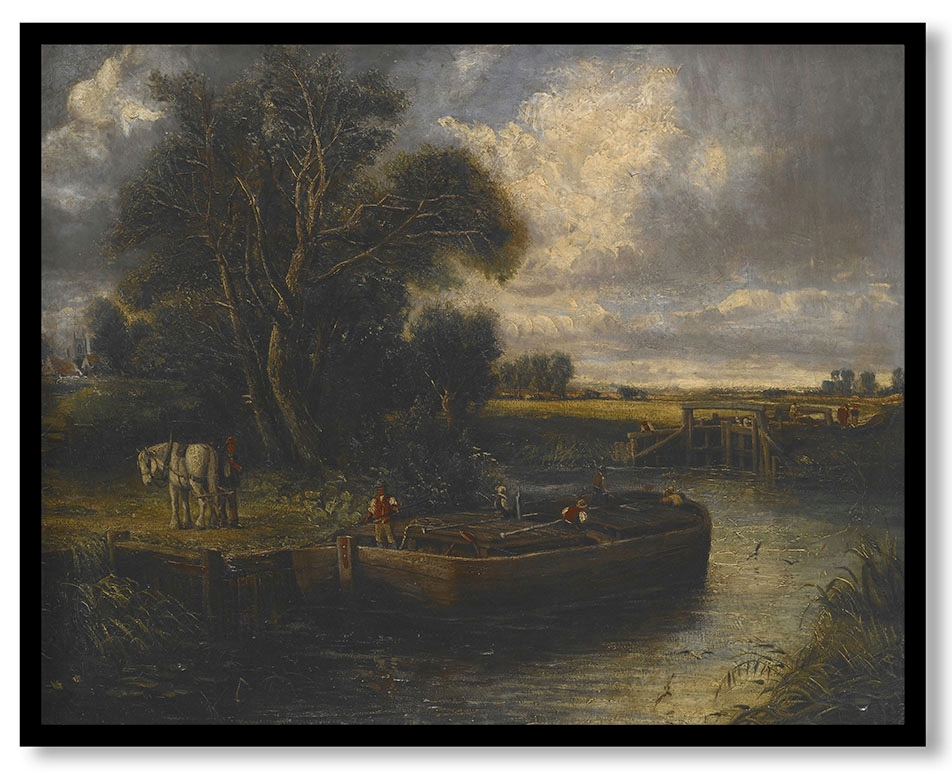Barge on the Canal by John Constable