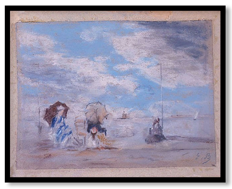 Beach Scene by Eugène Boudin (ca.1882–83)