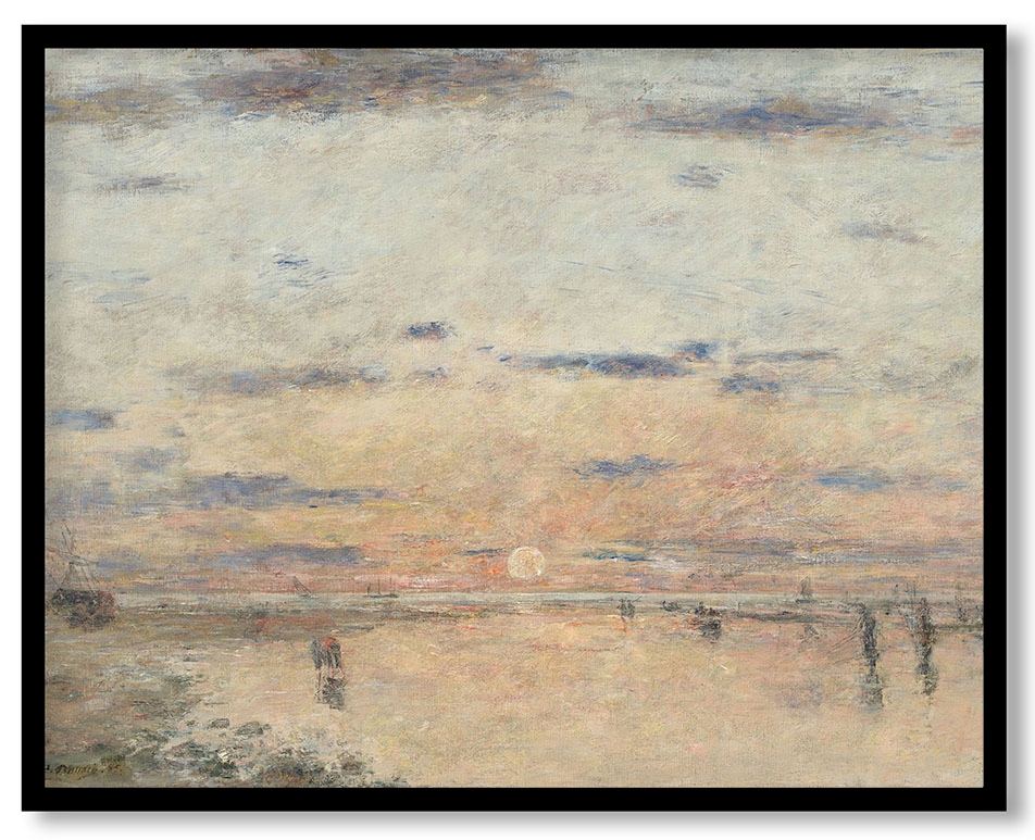 Le Havre: Sunset on the Sea by Eugène Boudin (1885)