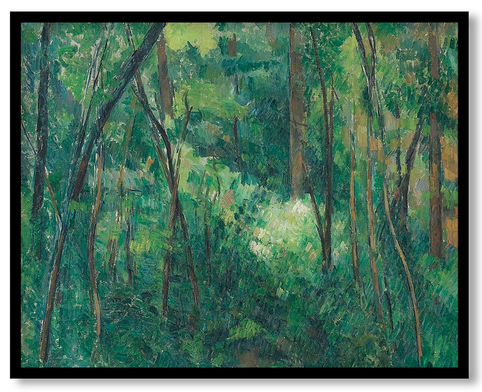 Interior of a forest by Paul Cézanne (1880/1890)