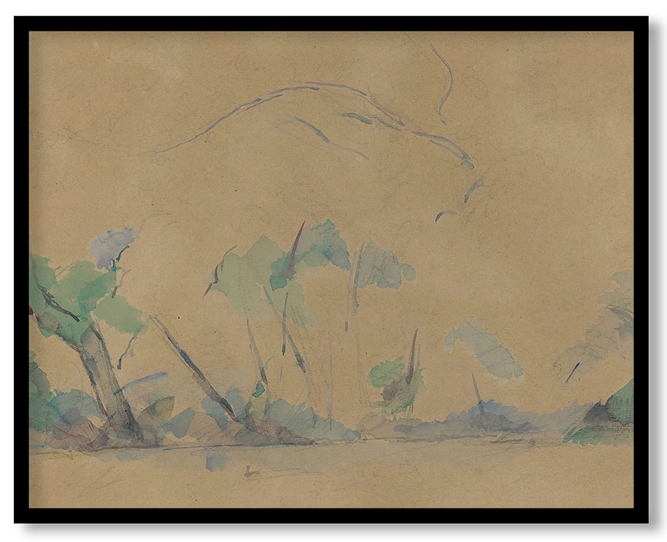 Mont Sainte-Victoire [recto] by Paul Cézanne (c. 1895)