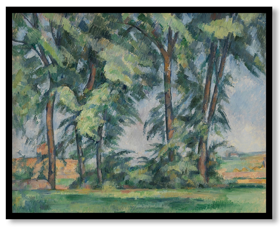 Tall Trees at the Jas de Bouffan by Paul Cézanne (Circa 1883)