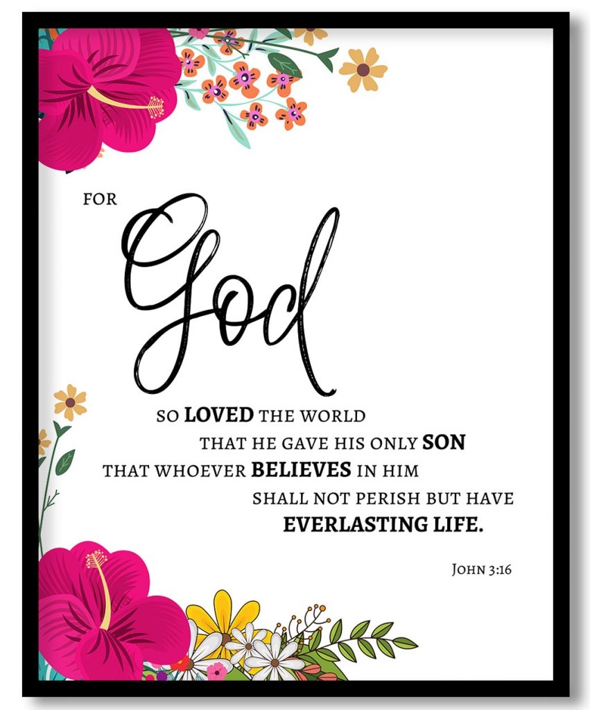For God so loved the world - Bible quote