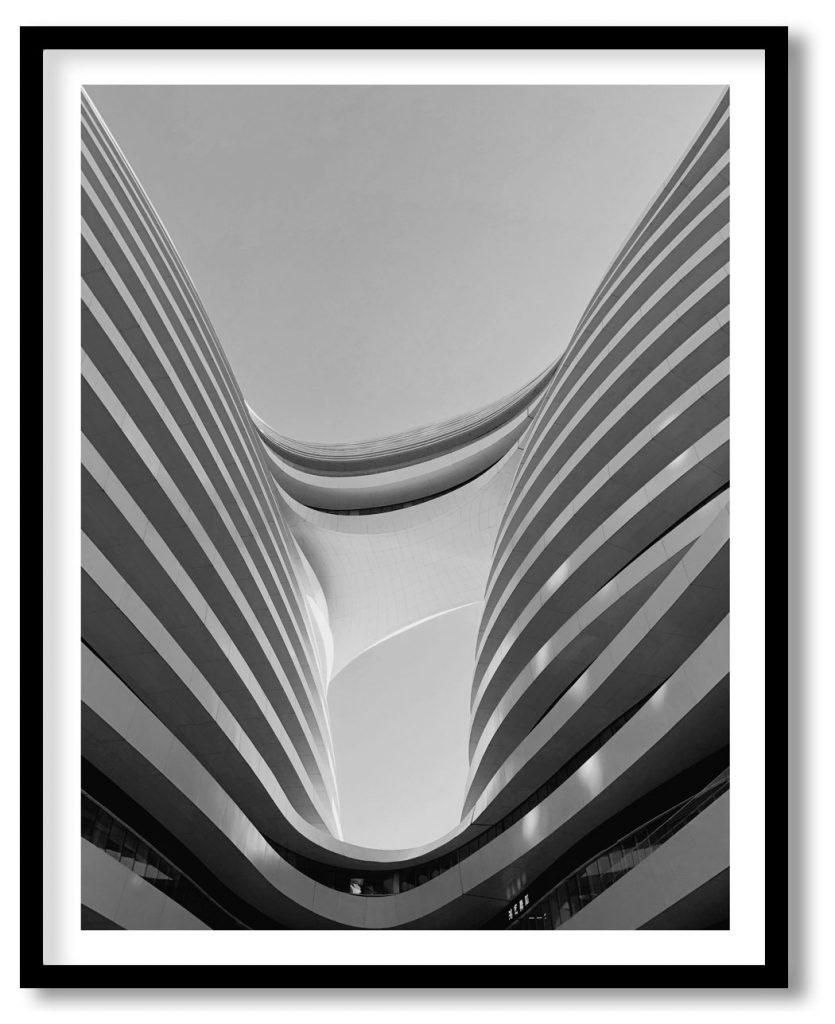 Glass architecture black and white