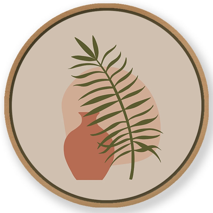 Botanical bohemian - Circular Wooden Frame
